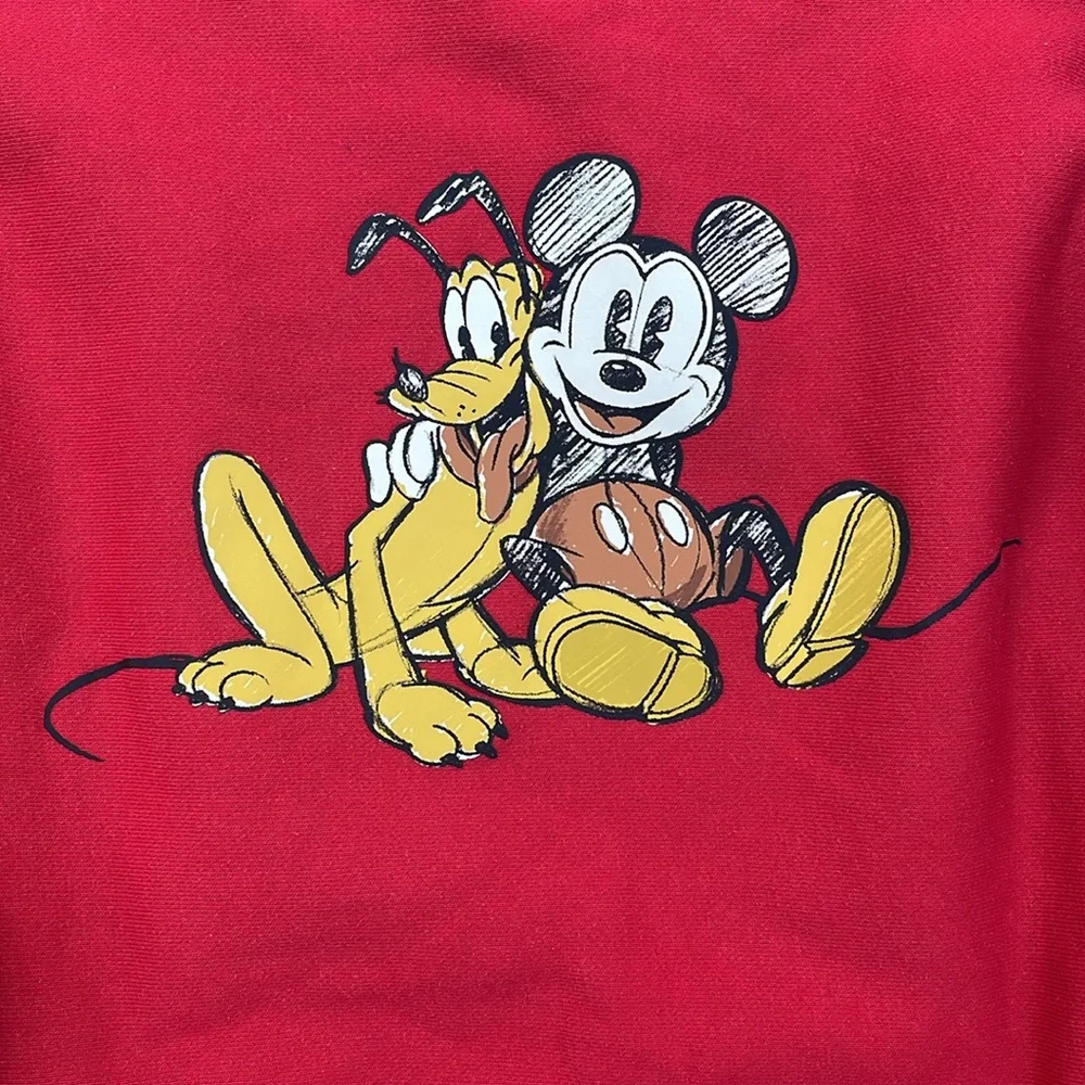Vintage Disney x Champion Mickey Crewneck Red 90s Collectible L/XL - Picture 8 of 10